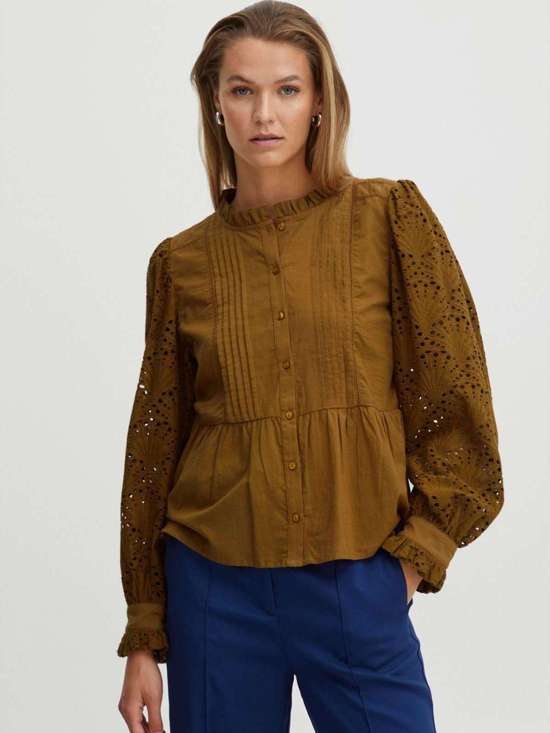 коричневый в рисунком