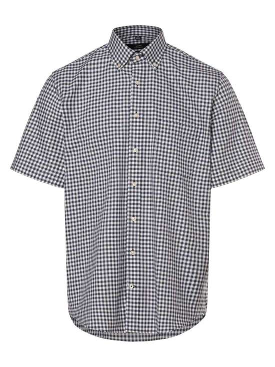 marine weiß kariert