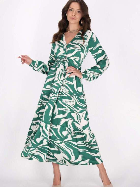 зеленый узорчатый