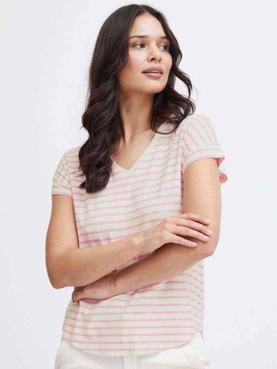 ярко-розовый в полоску