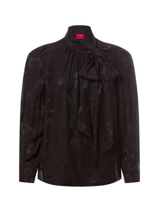 Блузка с завязками на воротнике