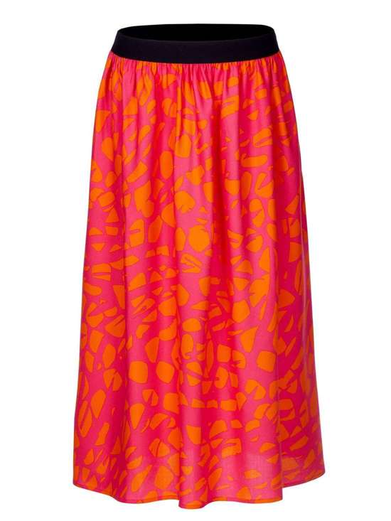 ярко-розовый узорчатый