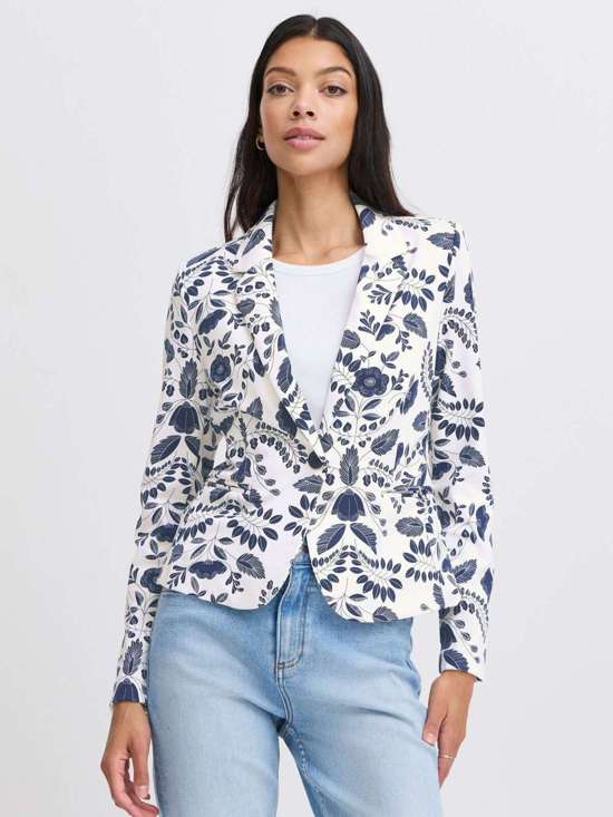 blau weiß gemustert