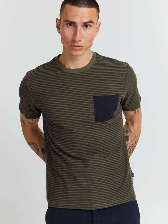 оливковый в полоску