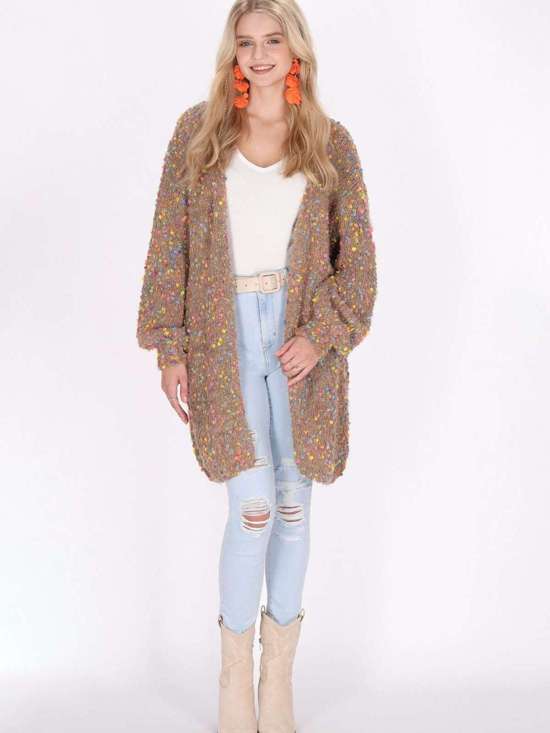 коричневый в горошек