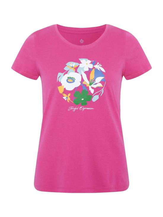 ярко-розовый с рисунком