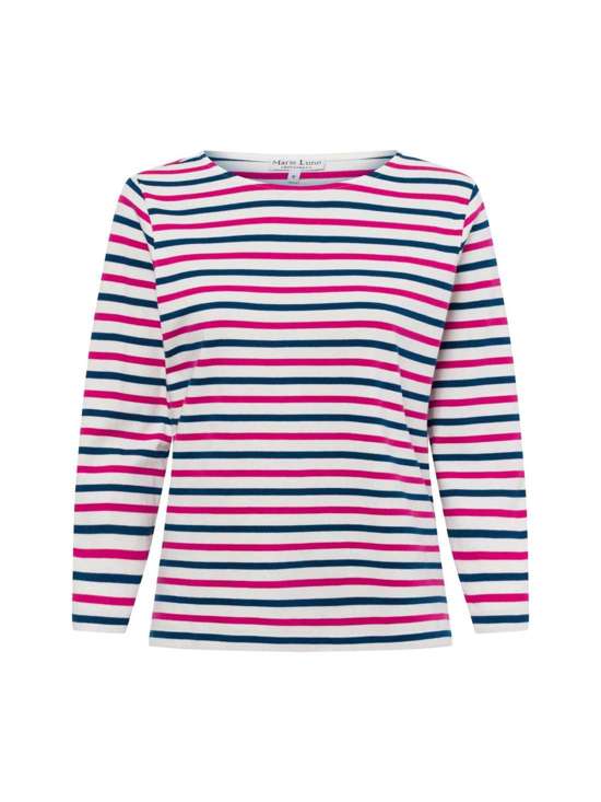 pink indigo gestreift