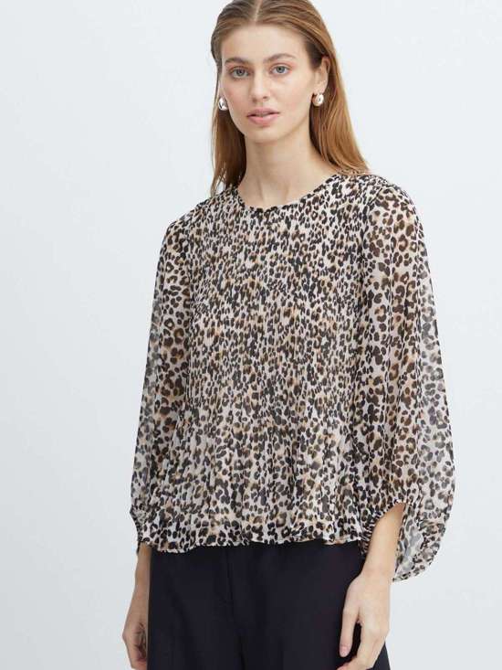 коричневый в рисунком