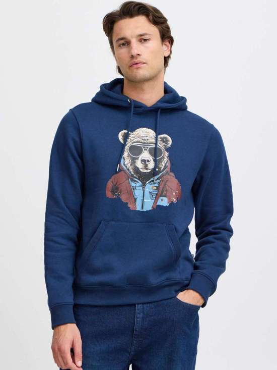 синий узорчатый