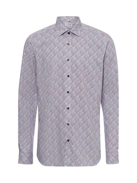 mehrfarbig blau gemustert