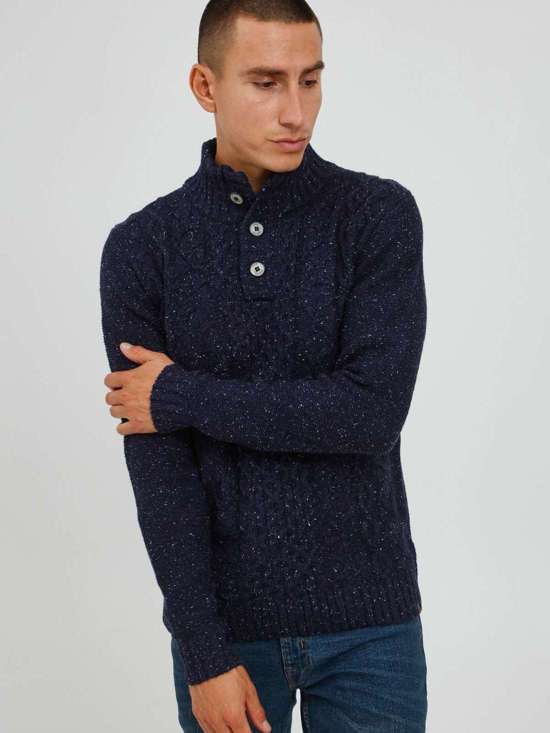 синий морской мелированный