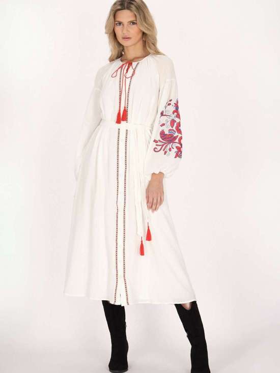 розовый узорчатый