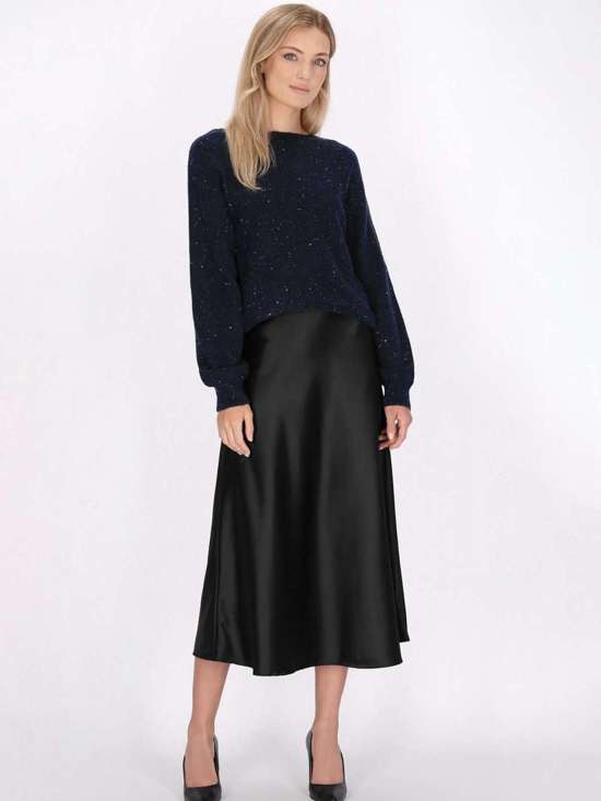 синий морской мелированный