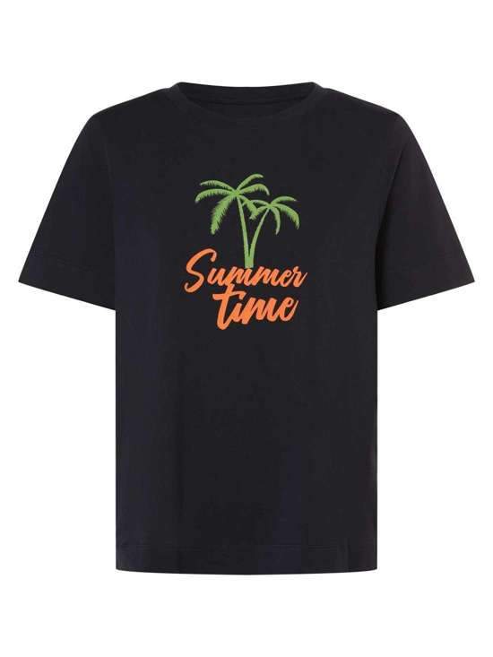 морской синий с рисунком