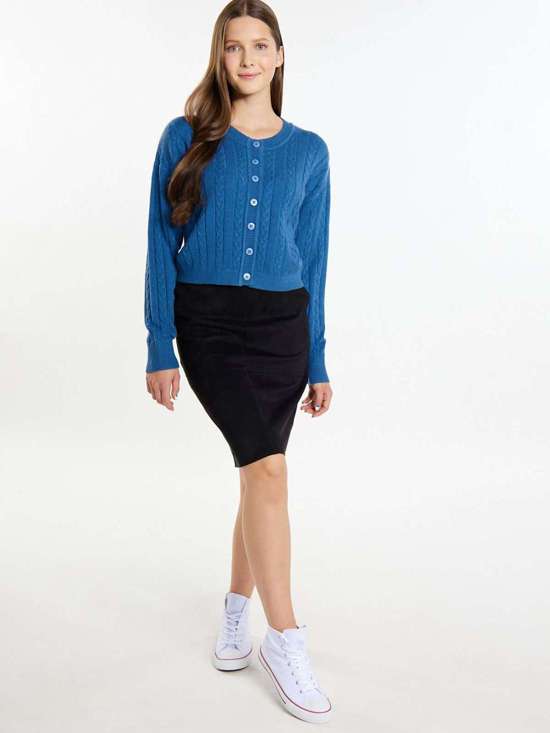 синий морской с рисунком