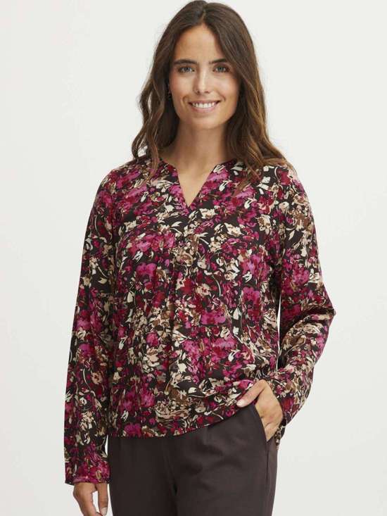 ярко-розовый узорчатый