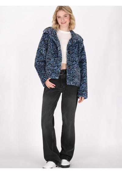 синий узорчатый