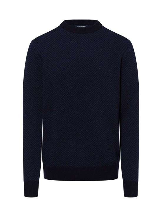 marine blau gemustert