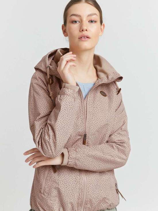 розовый в горошек