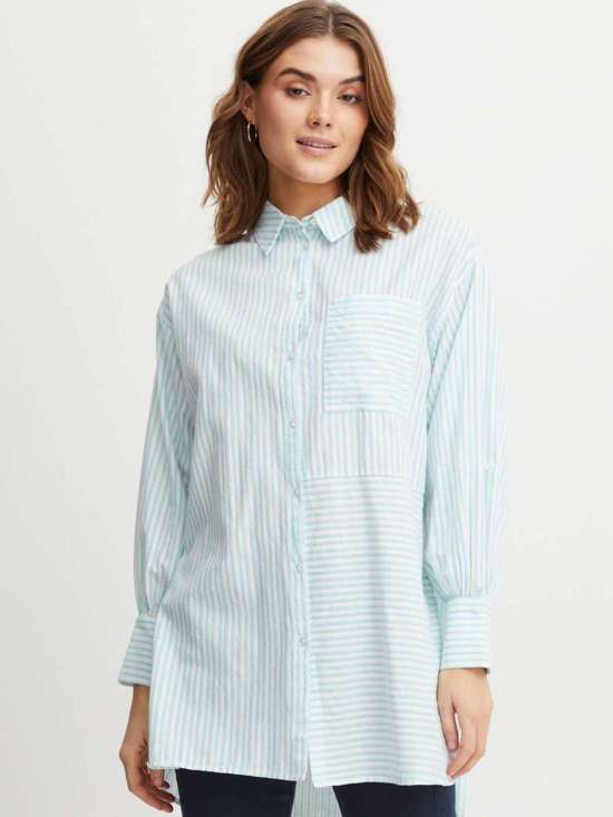 синий узорчатый