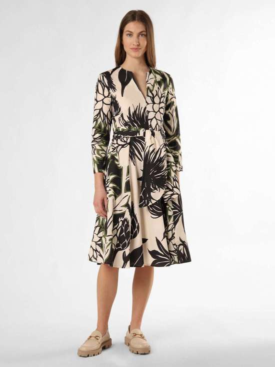 ecru schwarz gemustert