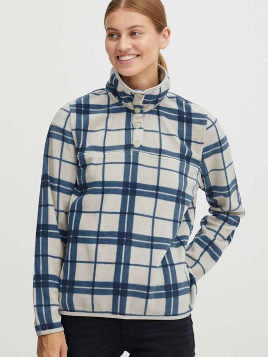 синий клетчатый