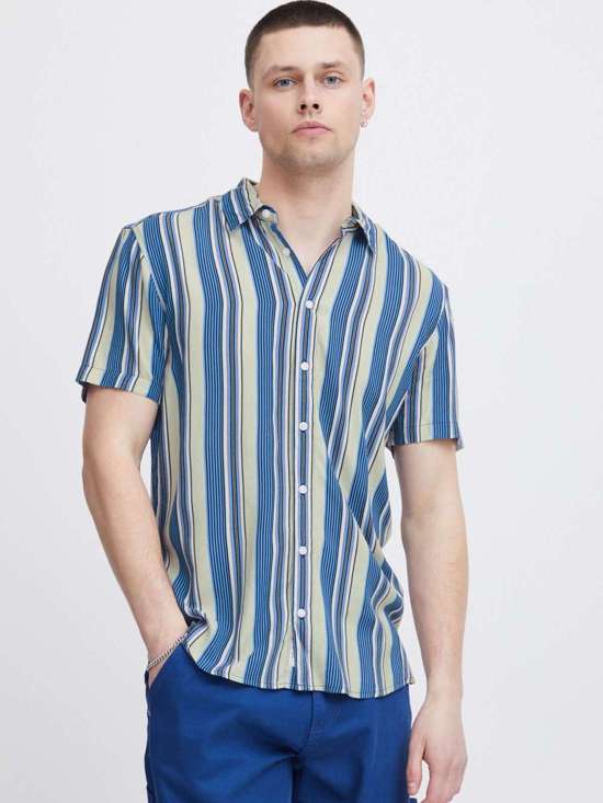 синий полосатый