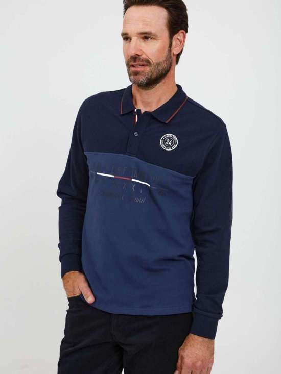 синий узорчатый