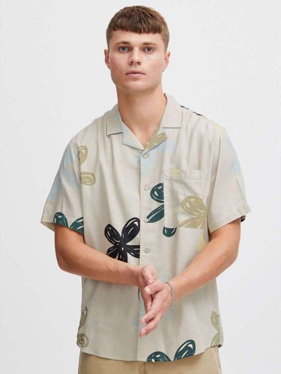 бежевый пестрый