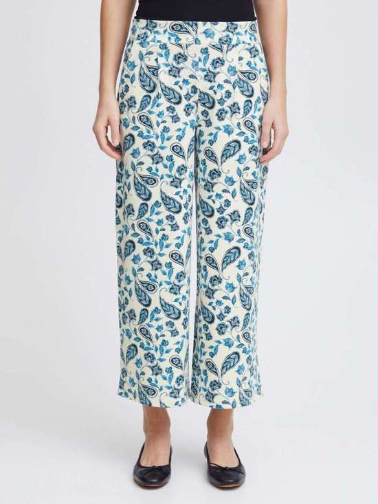 синий узорчатый