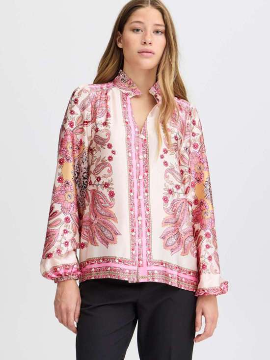 розовый с рисунком