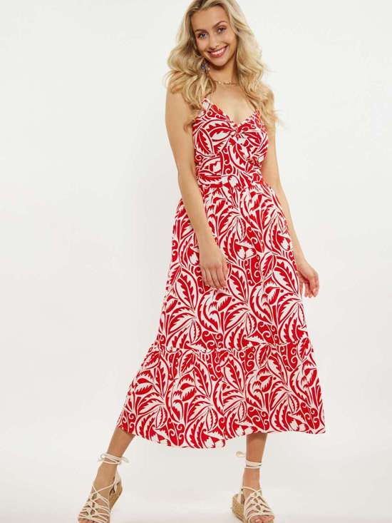 красный узорчатый