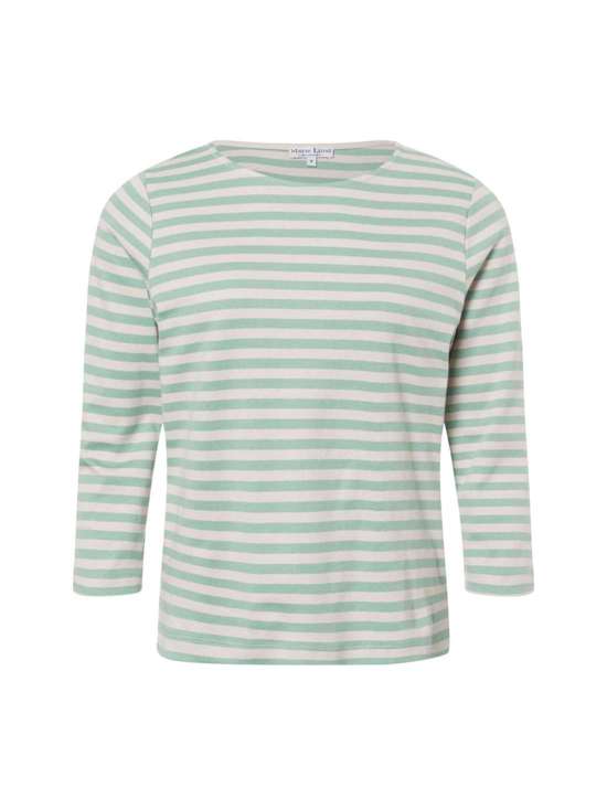 beige mint gestreift