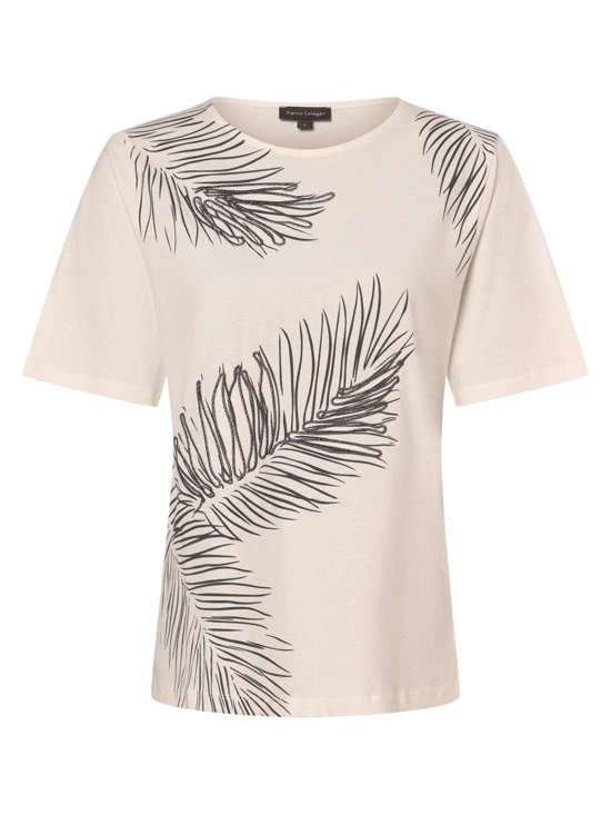 ecru schwarz bedruckt