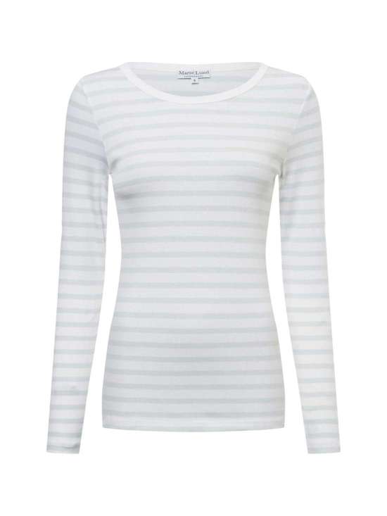 hellblau mehrfarbig gestreift