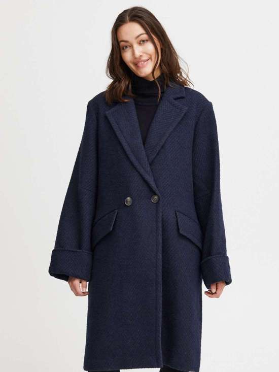 синий морской с рисунком