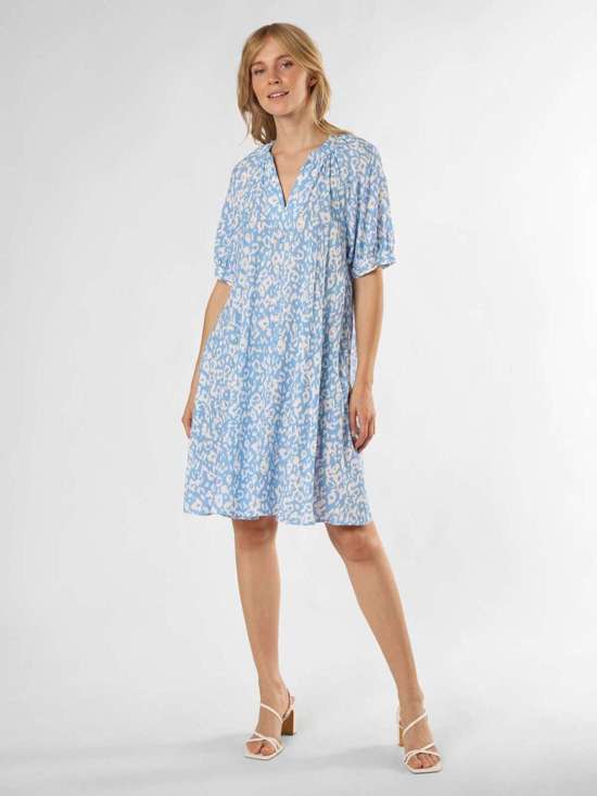 hellblau weiß gemustert