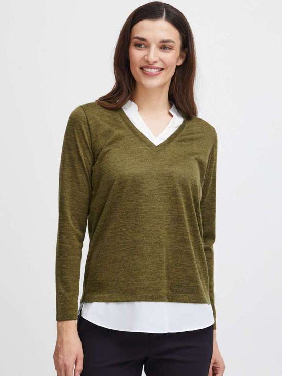 хаки меланж