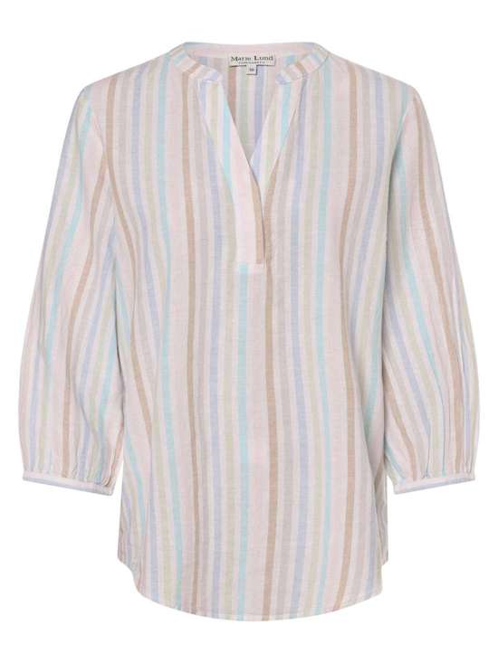 weiß hellblau gestreift