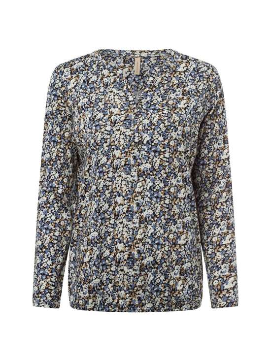 синий узорчатый