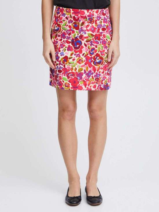 ярко-розовый узорчатый