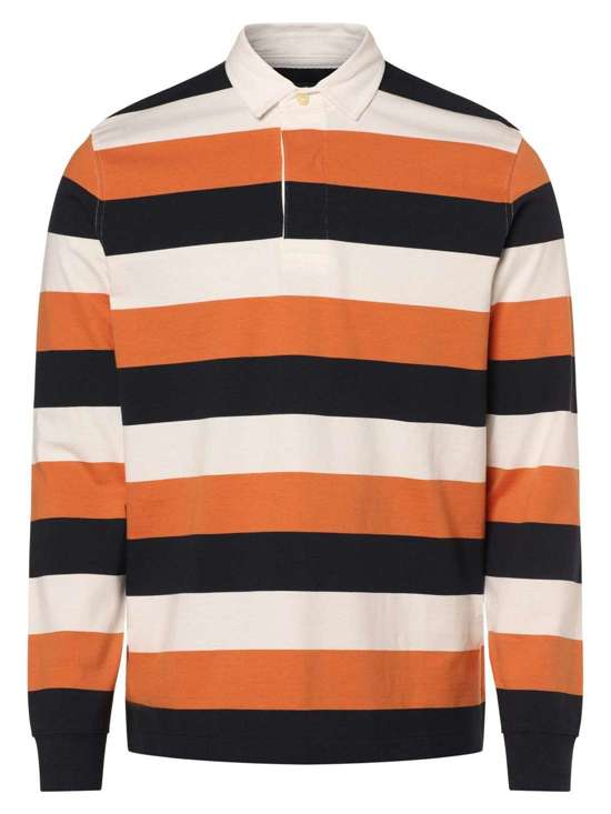 orange marine gestreift