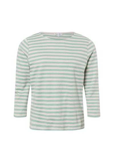 beige mint gestreift