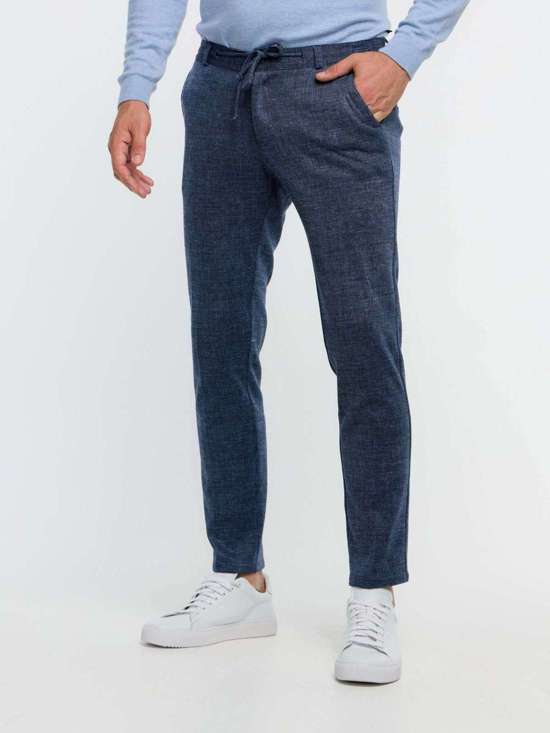 синий морской с рисунком