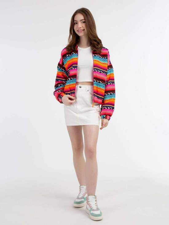 ярко-розовый с рисунком