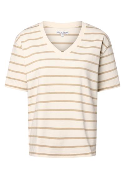 ecru beige gestreift