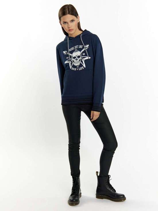 морской синий с рисунком