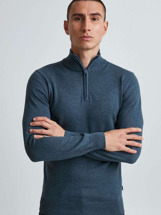 синий меланж