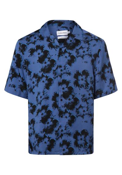 blau marine gemustert