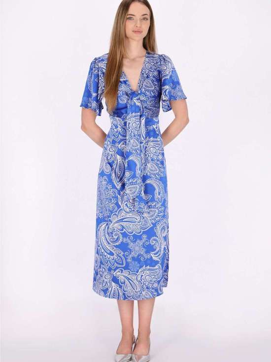 сиреневый узорчатый